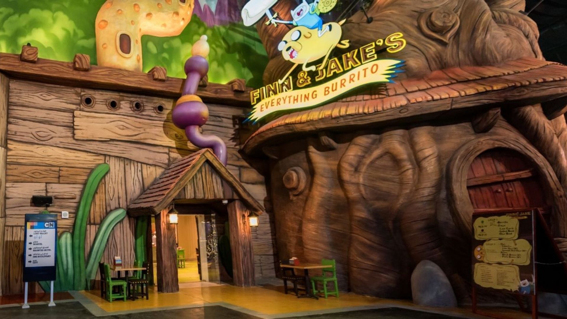Cartoon Network themed restaurant
